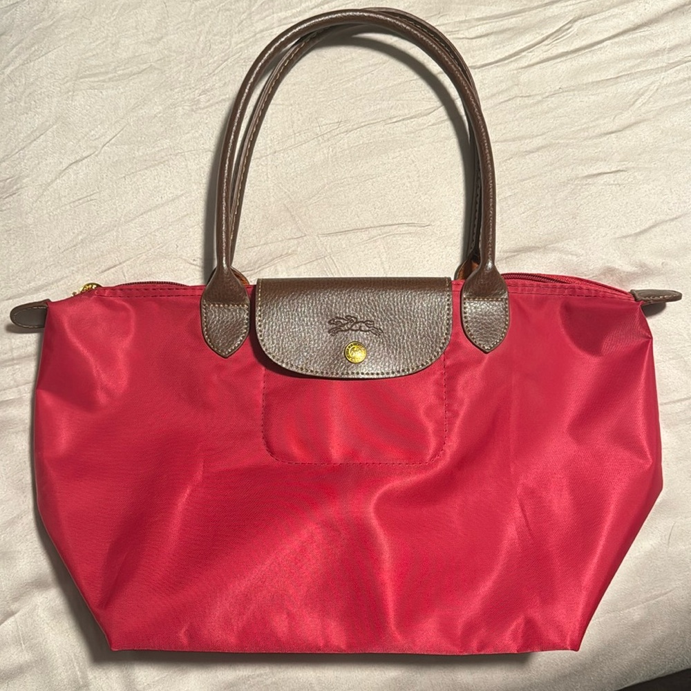 Longchamp Red Nylon Tote